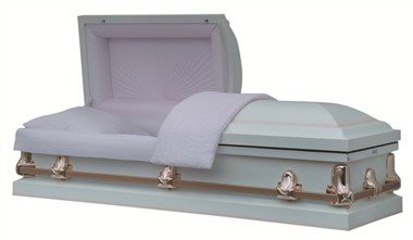 Quadratische Eckschatulle in rosa, weiß schattiert
